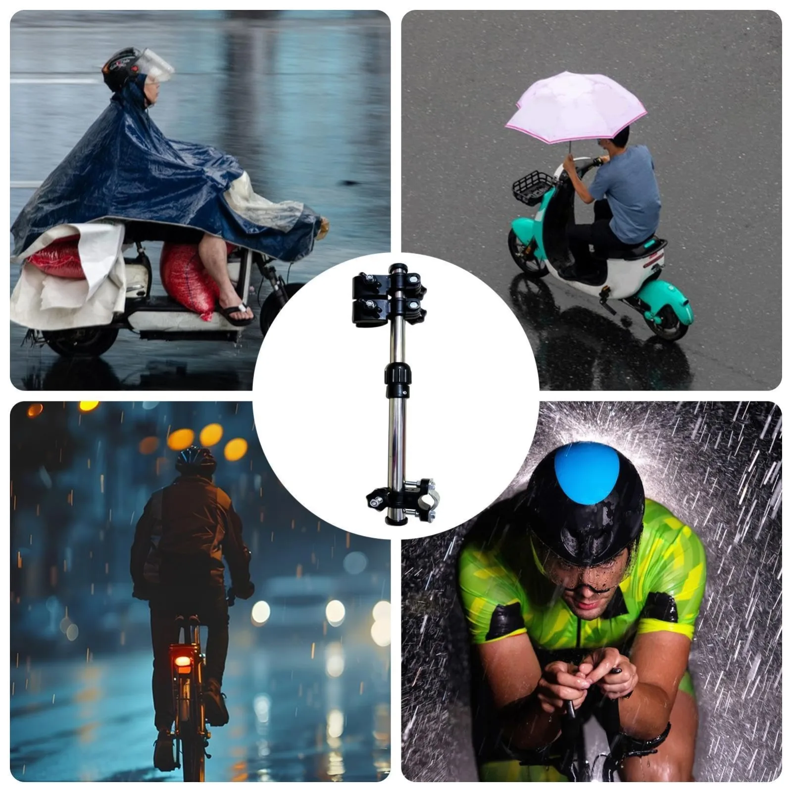 Generic Golf Cart Clamp-On Umbrella Holder image 4