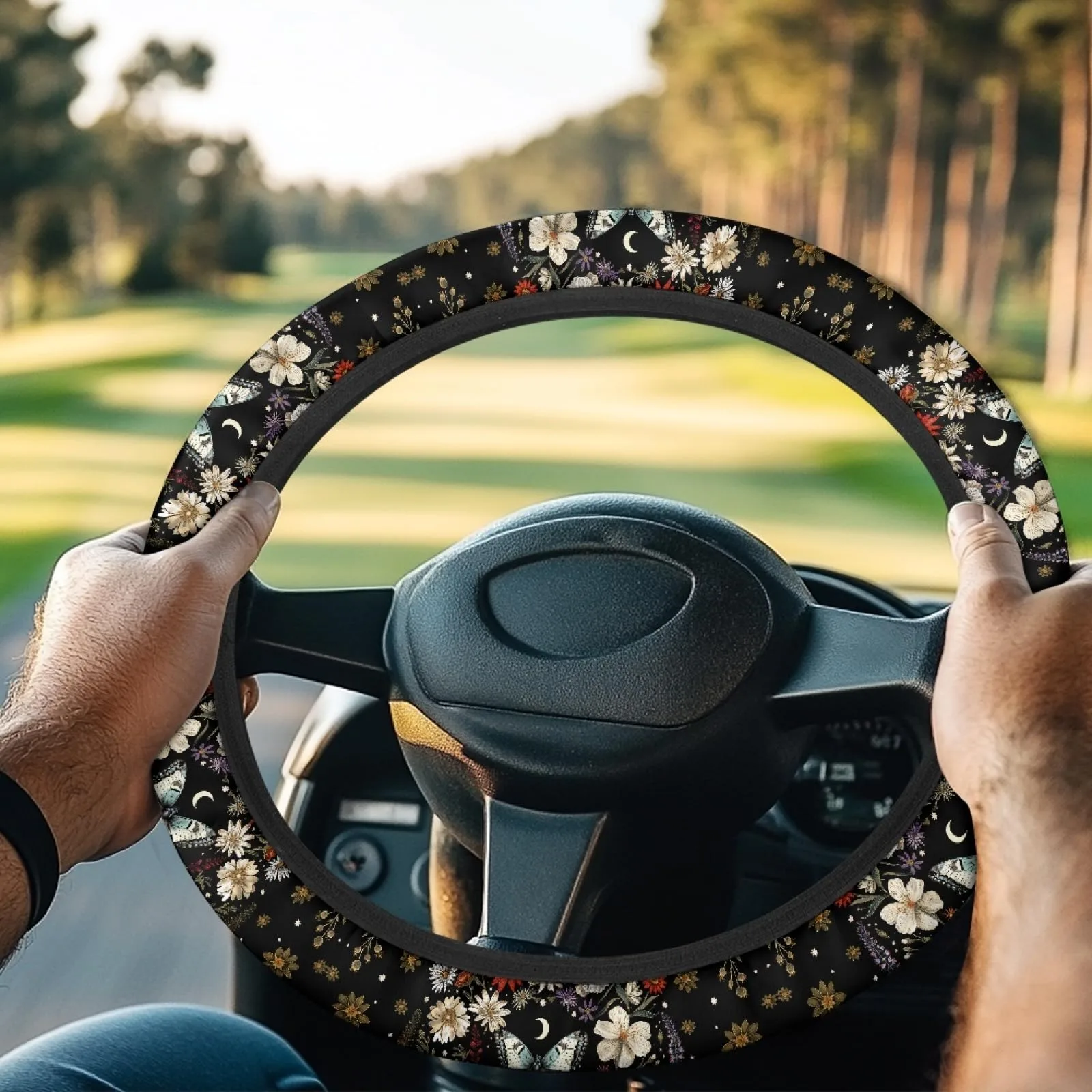INSTANTARTS Golf Cart Steering Wheel Cover, P-CZC7-1-15