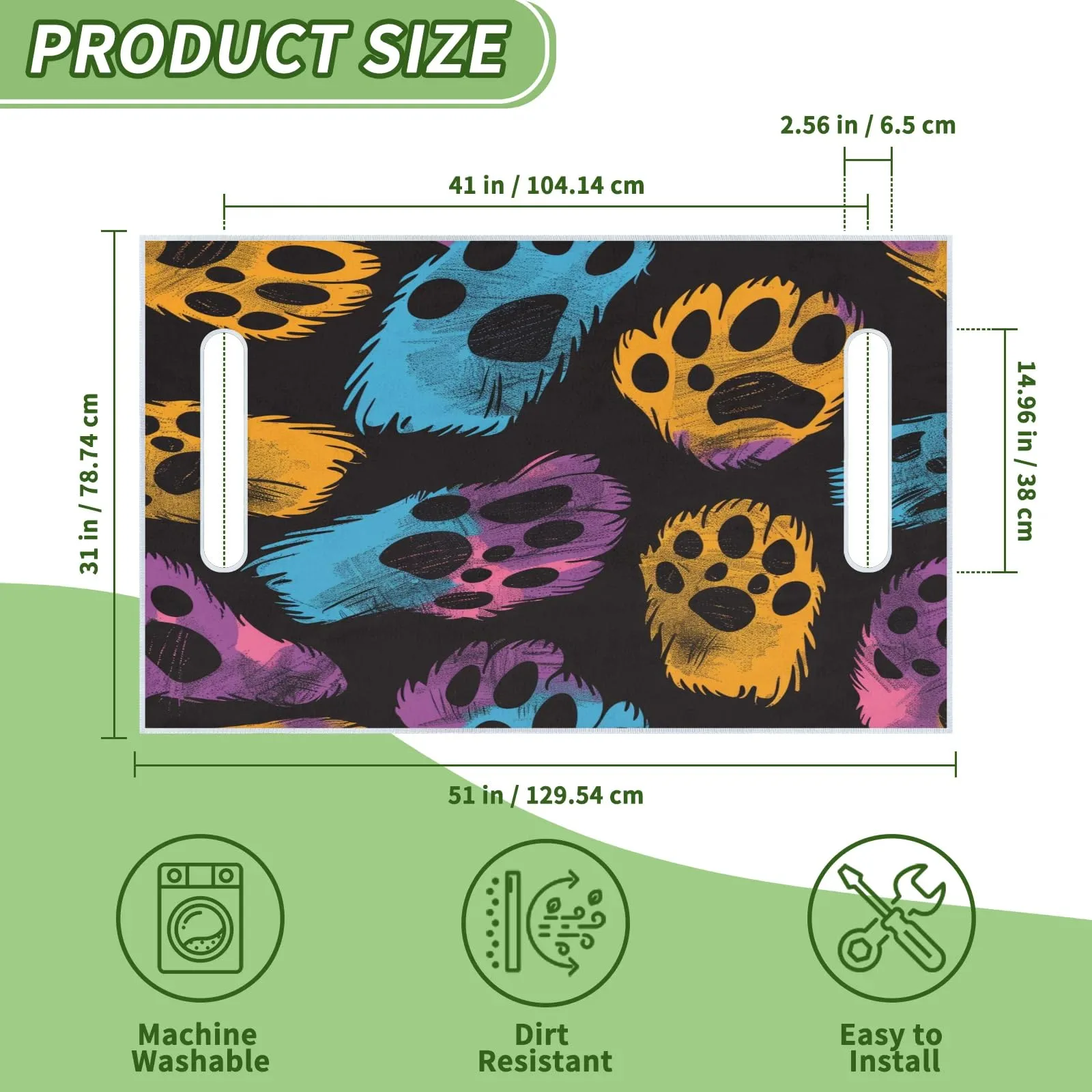 Tiveruda Golf Cart Seat Cover for Double Seats, 51 x 31 in image 2