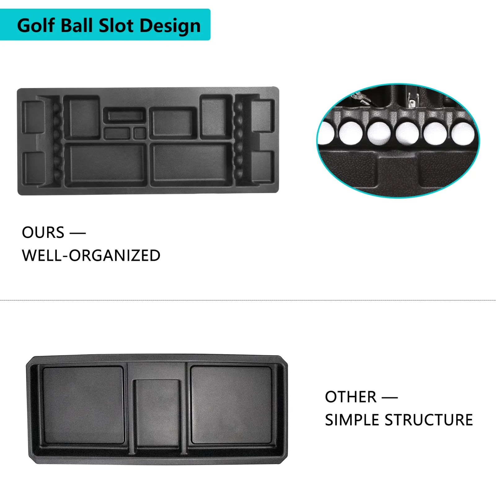 10L0L Under-Seat Storage Tray for Club Car DS 1982-2000 image 3