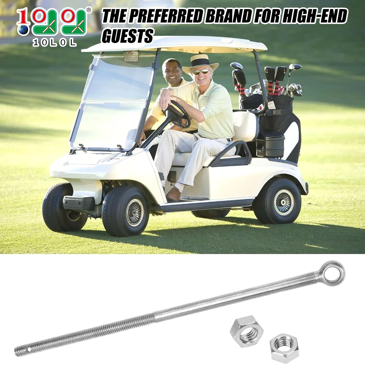 10L0L Brake Rod Equalizer for Club Car DS (1998-up) image 2