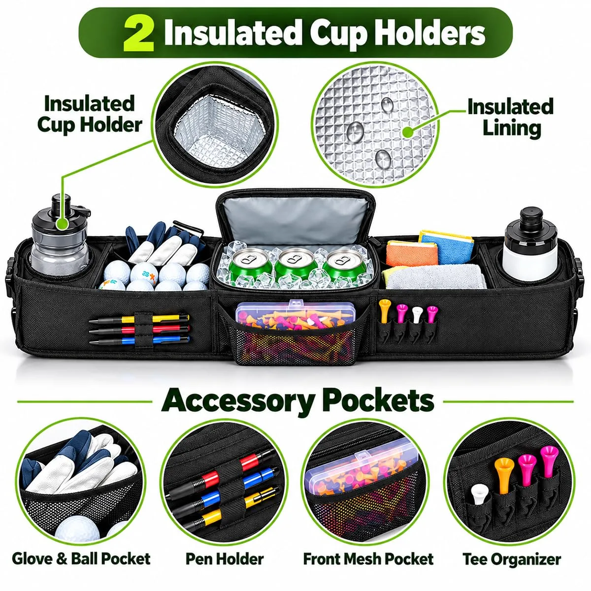YNCTCWX Front Storage Organizer for Vitacci Electric Rover image 4