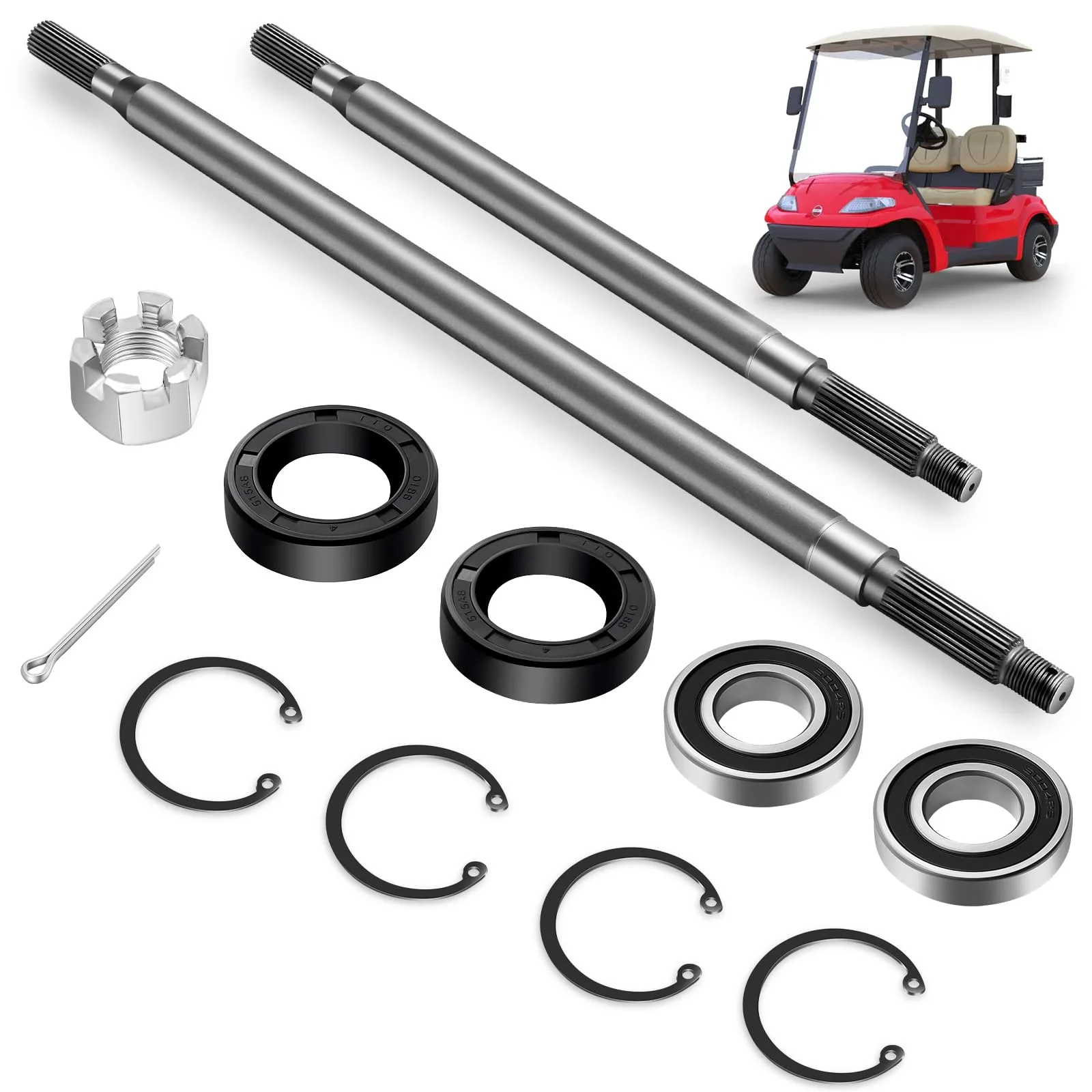Zonon Rear Axle Shaft Kit for E-Z-GO TXT Medalist