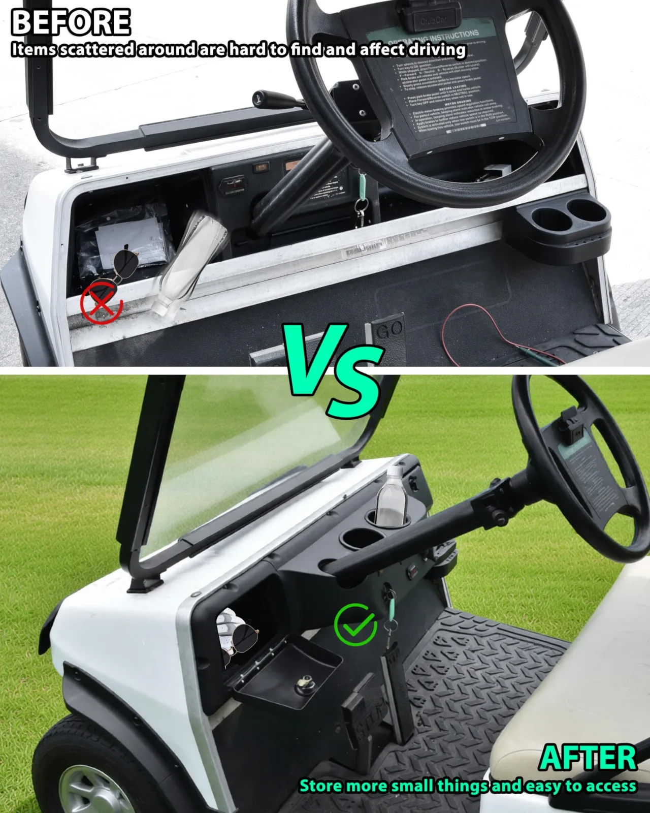 POKIAUTO Dash Cover for Club Car DS 1982+ image 2