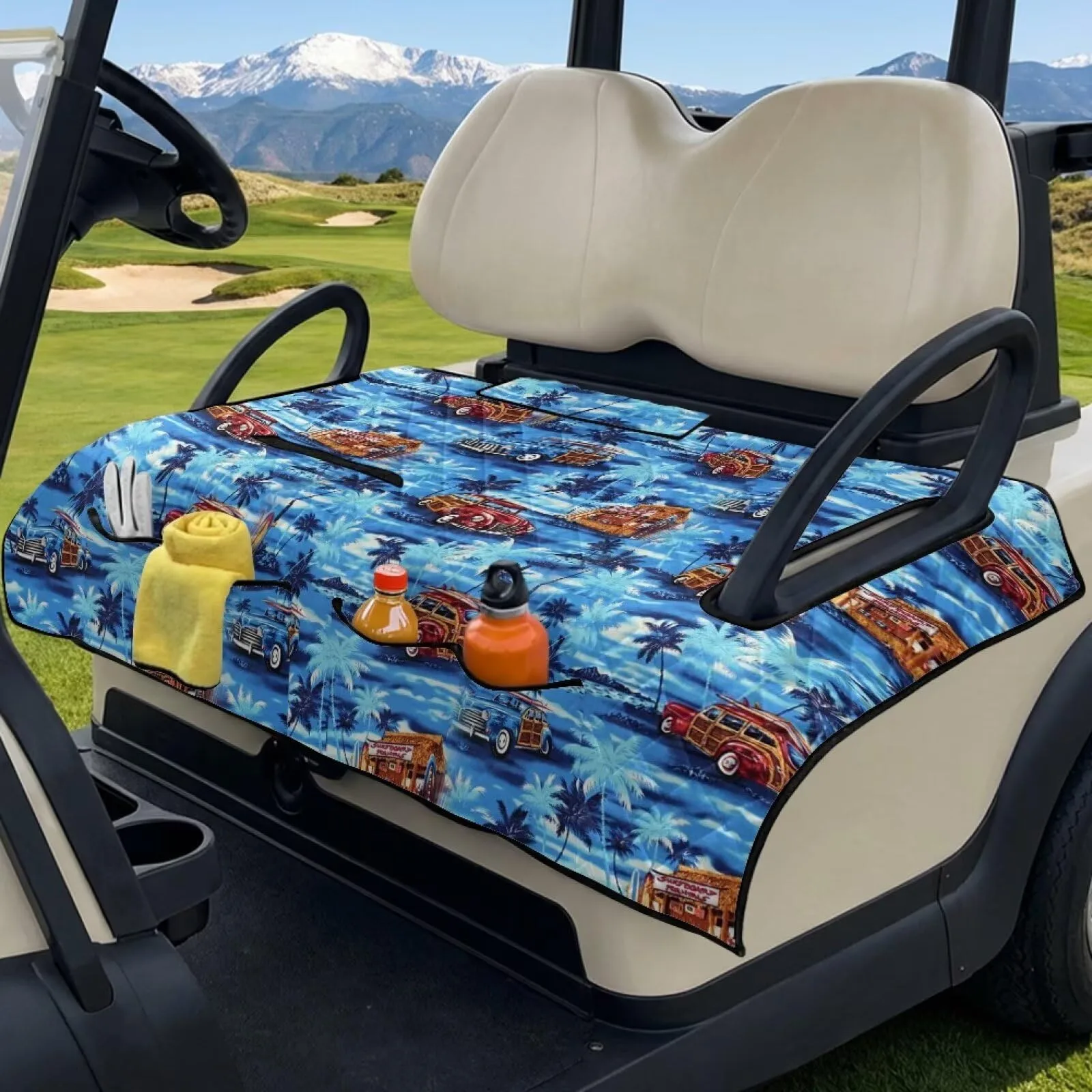 Whosucclay Golf Cart Seat Cover for 2-Person Seats image 3