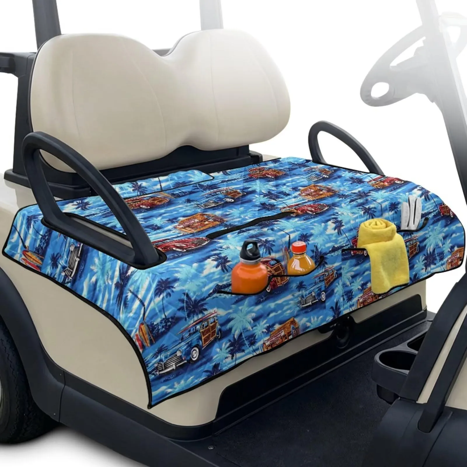 Whosucclay Golf Cart Seat Cover for 2-Person Seats