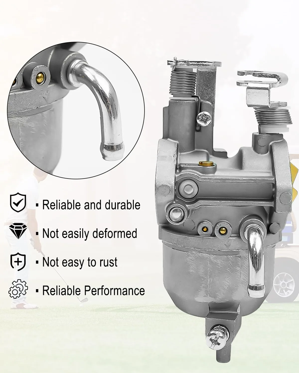 QAGGUM Carburetor Kit for E-Z-GO Golf Carts 607954 image 2