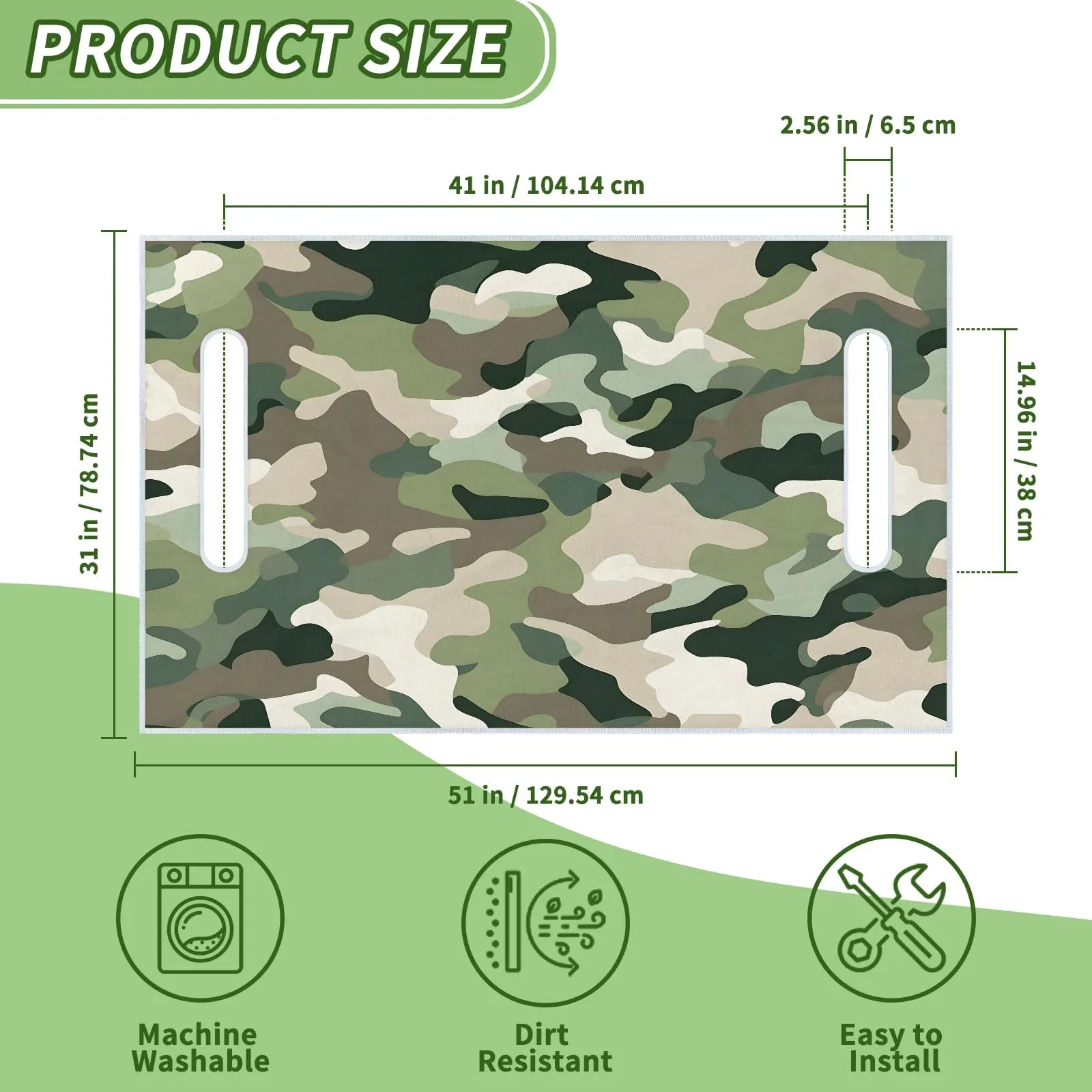 Tiveruda Golf Cart Seat Cover for Double Seats, 51 x 31 in image 2