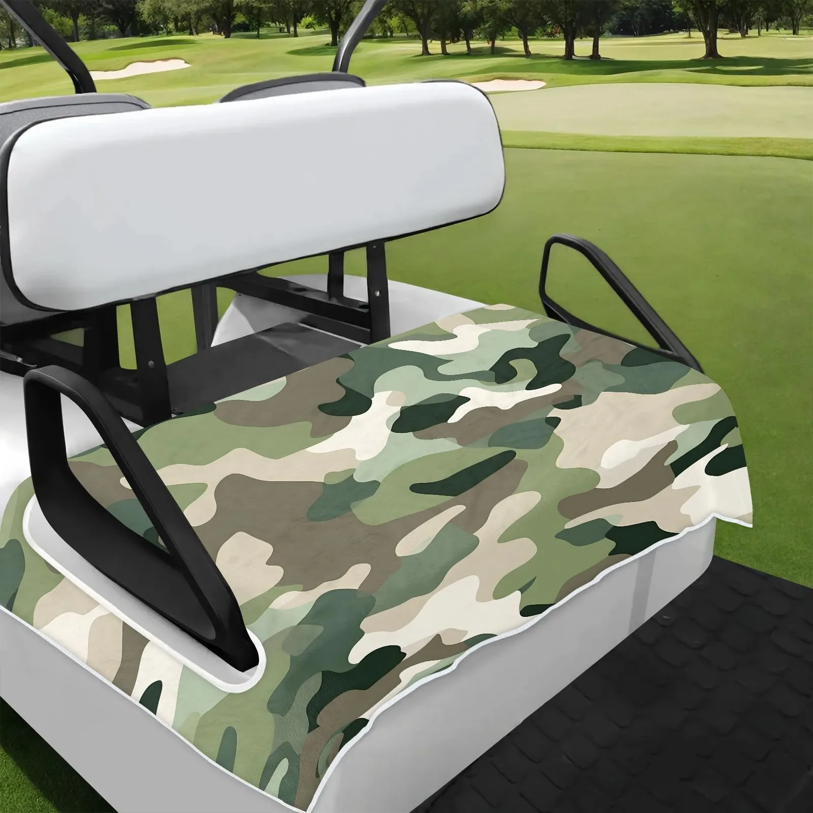 Tiveruda Golf Cart Seat Cover for Double Seats, 51 x 31 in