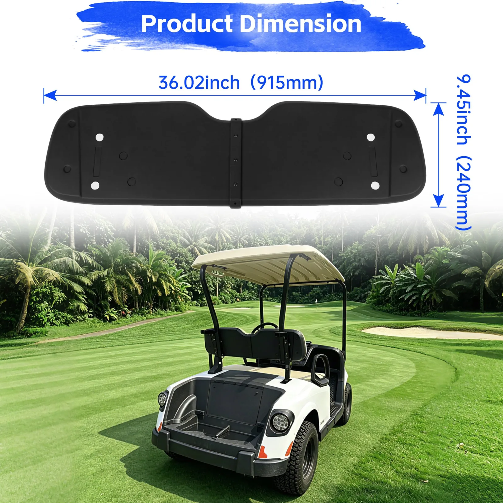 KAKABAS Seat Back Cap Cover GOLF032 for E-Z-GO RXV Valor 2025 image 4