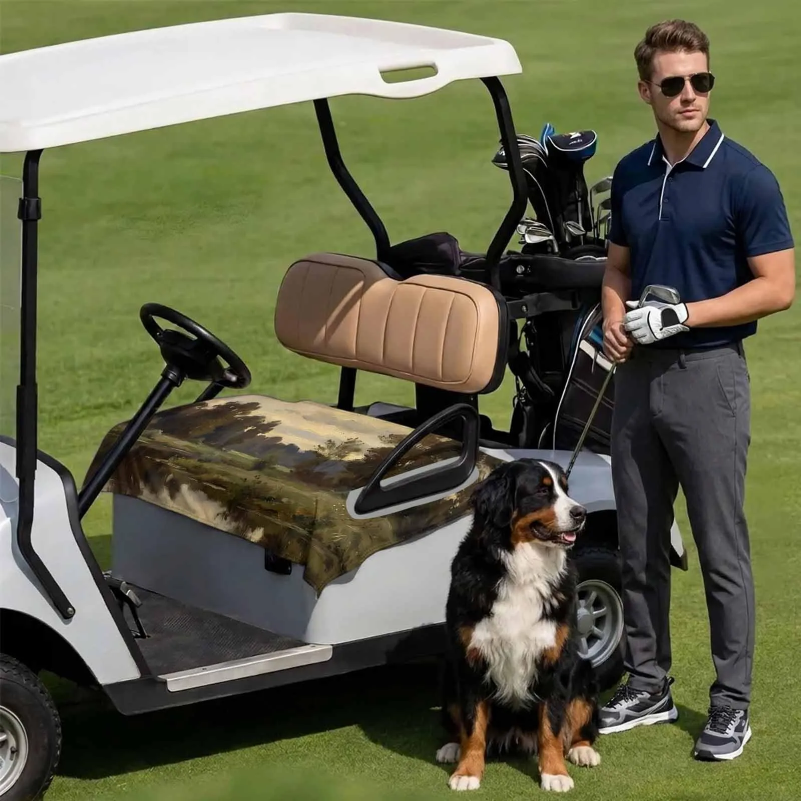 DecorLovee Golf Cart Seat Cover 51 x 31 Inch image 3