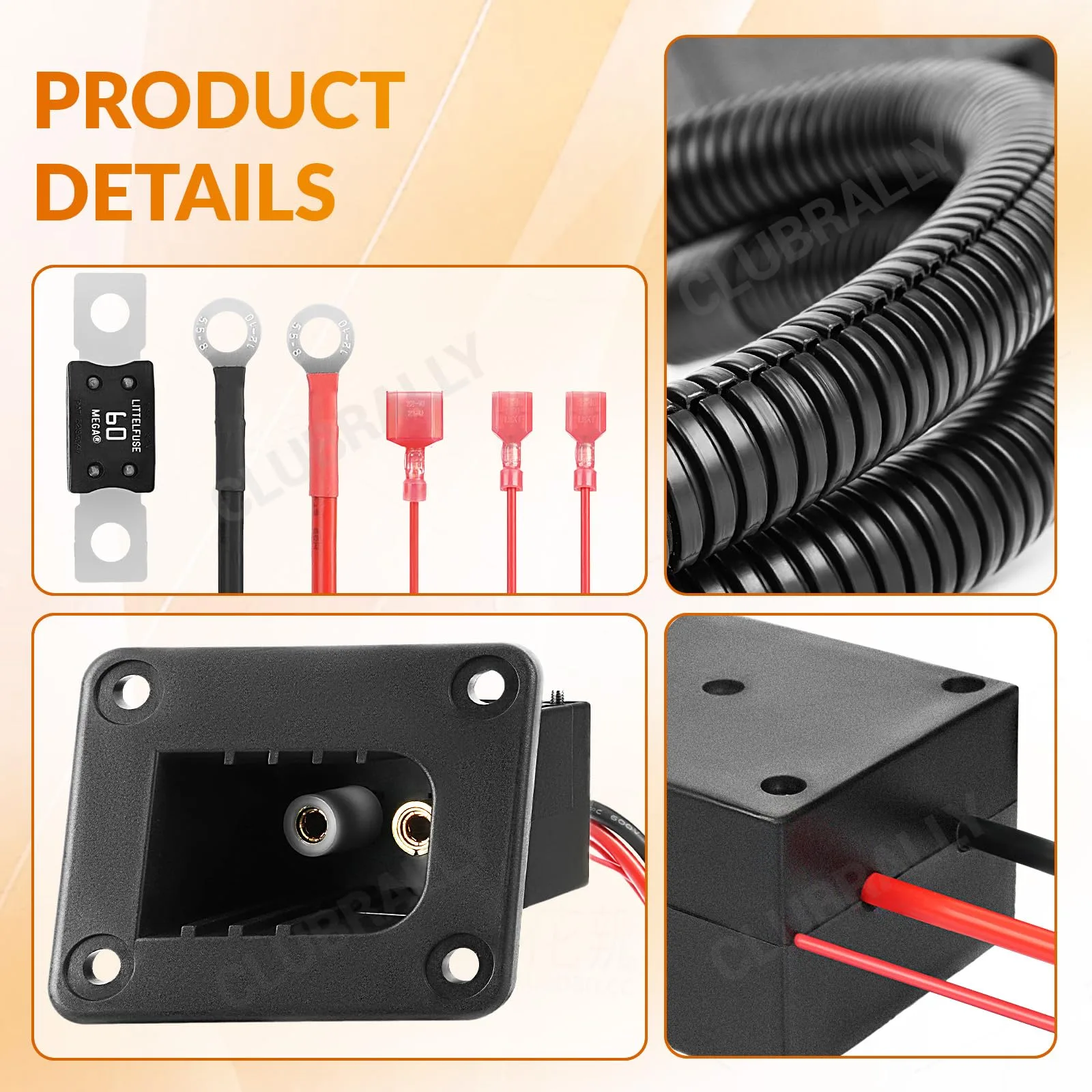 CLUBRALLY 36V E-Z-GO Charger Receptacle 73063-G01 image 2
