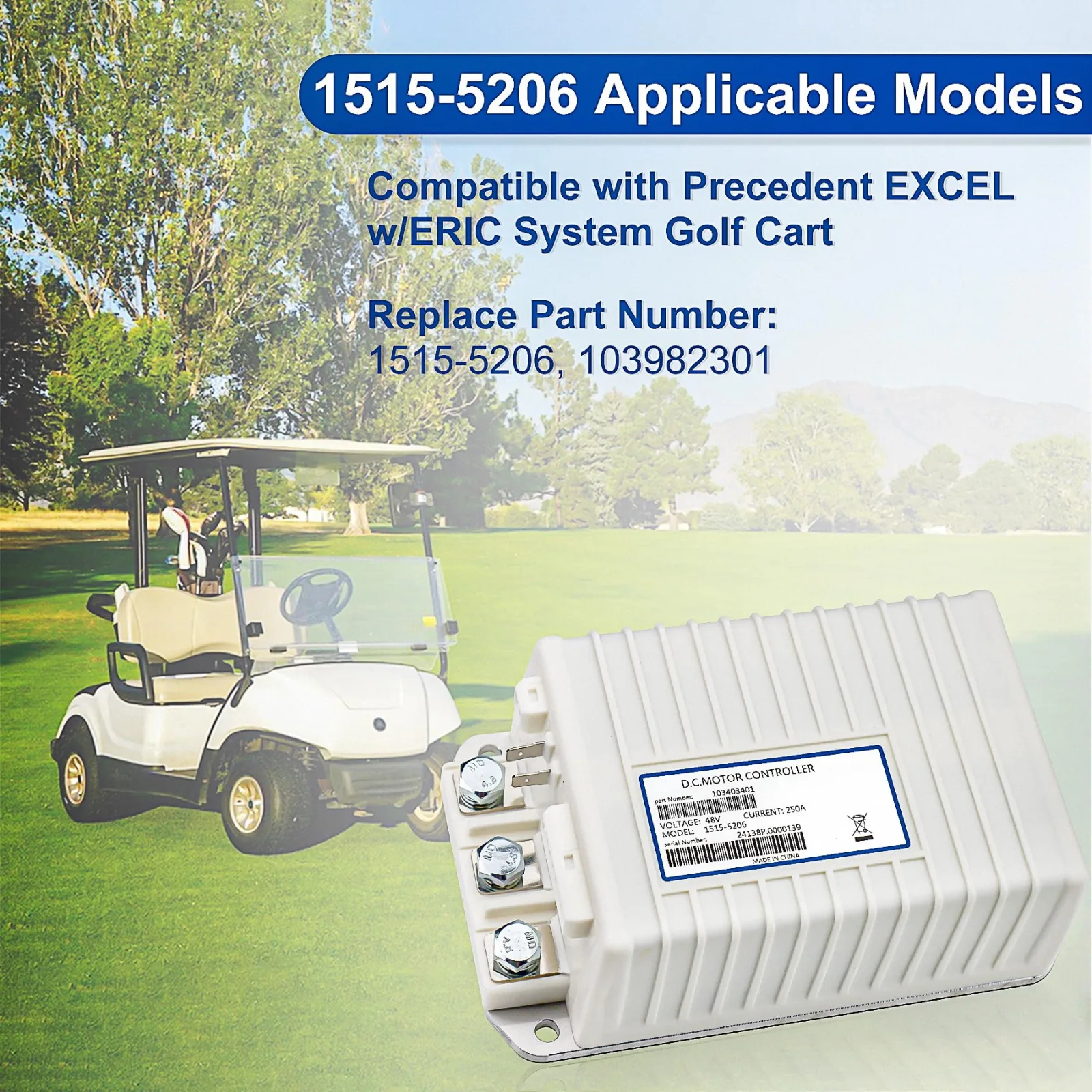 Cotether 48V 250A Controller for Club Car Precedent image 3